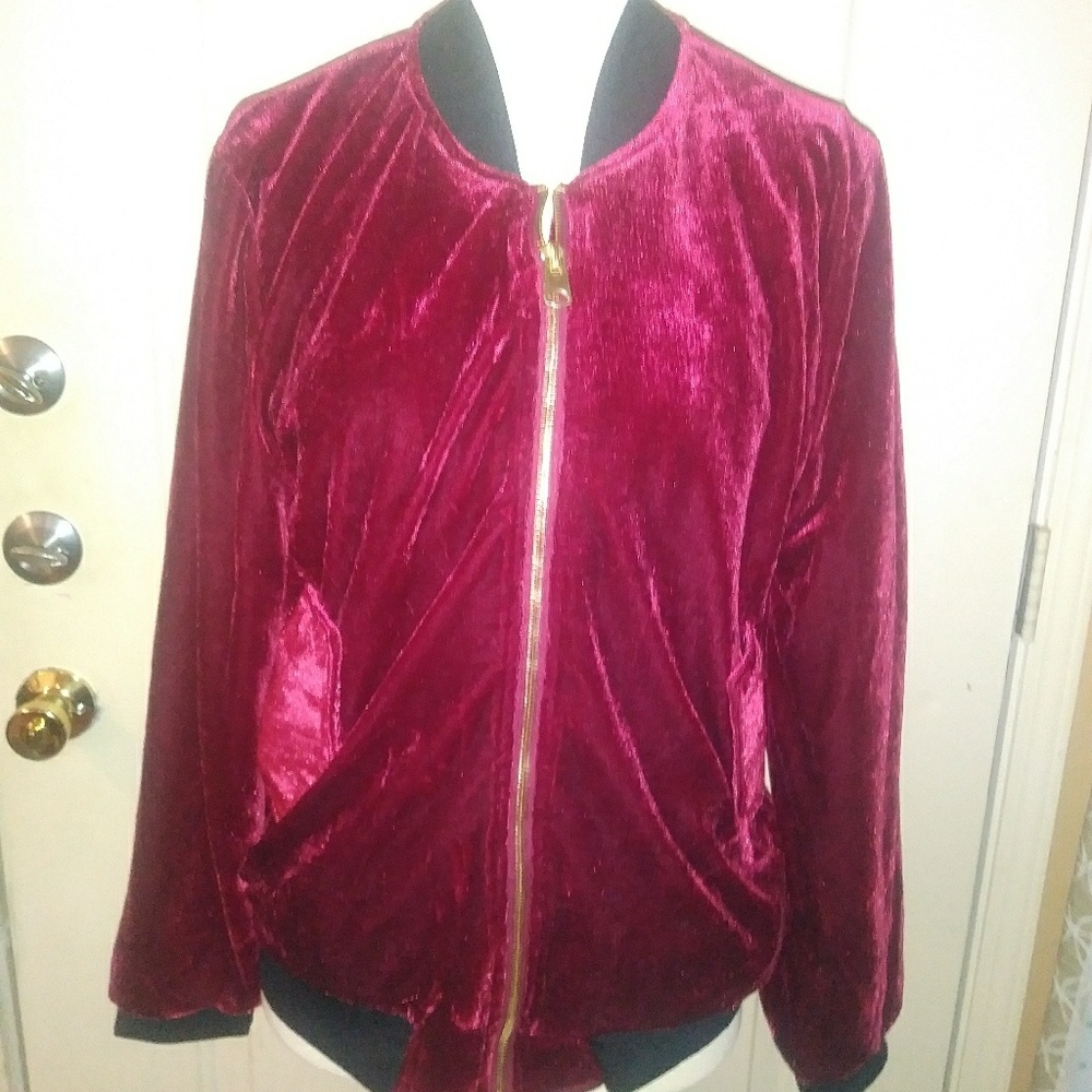 Forever 21 Velvet Bomber jacket